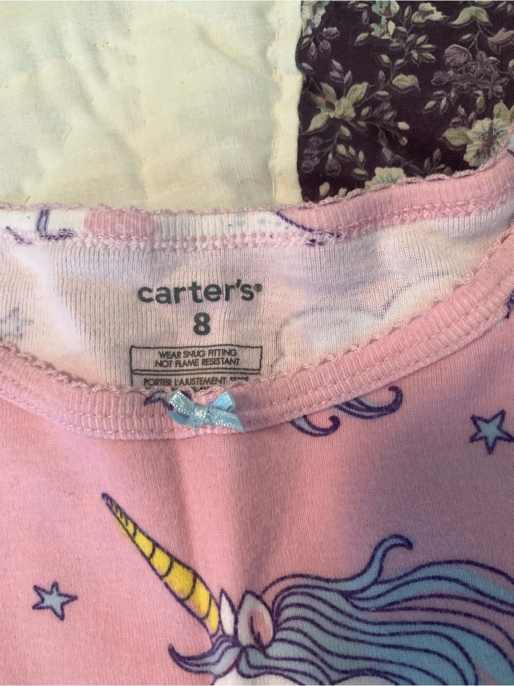 Girls Unicorn & Princess Print Snug Fit Longsleeve Pajama Set - Pink and Teal